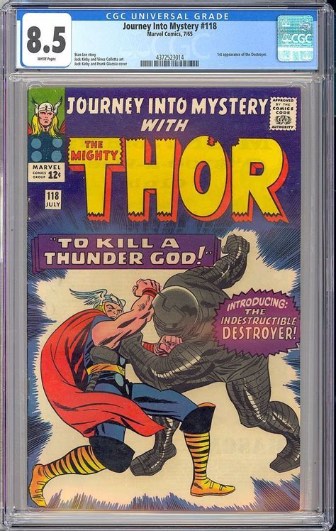 Journey Into Mystery High Grade St App Destroyer Thor Marvel