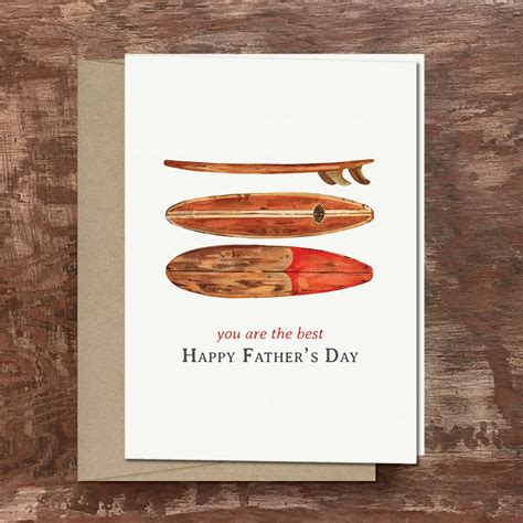 Surfing Card Surfer Dad Father S Day Card Surfboard Card Etsy