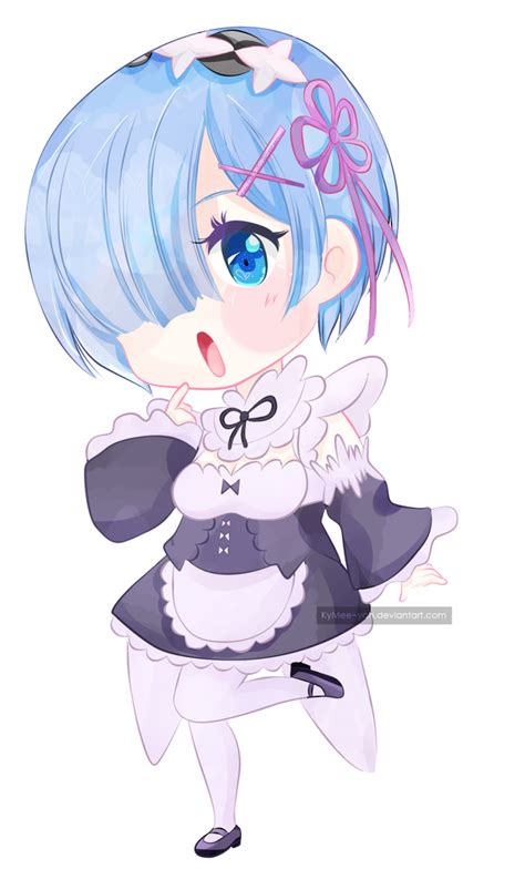 Chibi Rezero Rem By Kymee Yah On Deviantart