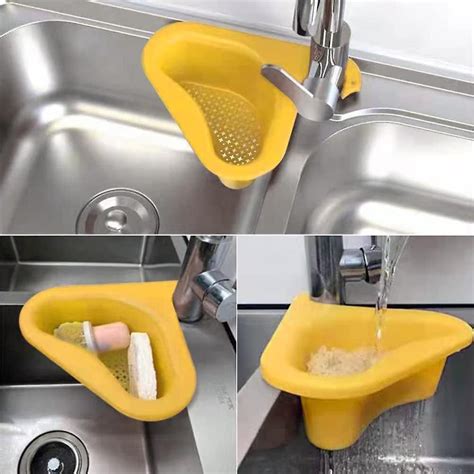 Triangle Sink Holder Multifunctional Hanging Filter Drainer Swan