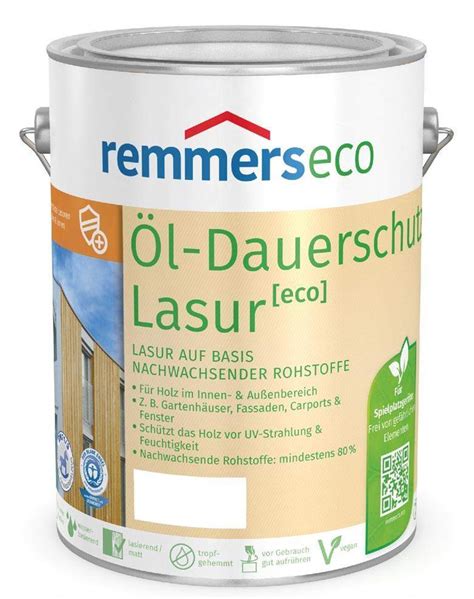 Remmers Eco L Dauerschutz Lasur Silbergrau Rc L F R Holz Im