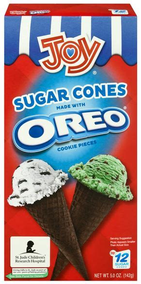 Joy Sugar Cones Made With Oreo Cookie Pieces 12 Ct —