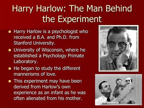 PPT - Harry Harlow PowerPoint Presentation, free download - ID:6185191