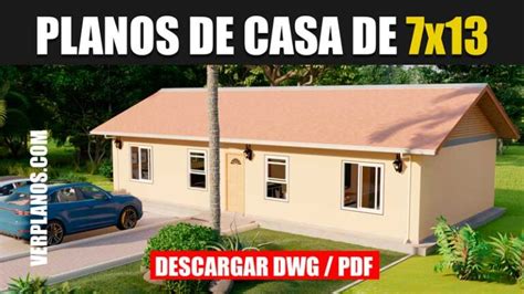 Plano de casa económica con 4 dormitorios DWG PDF