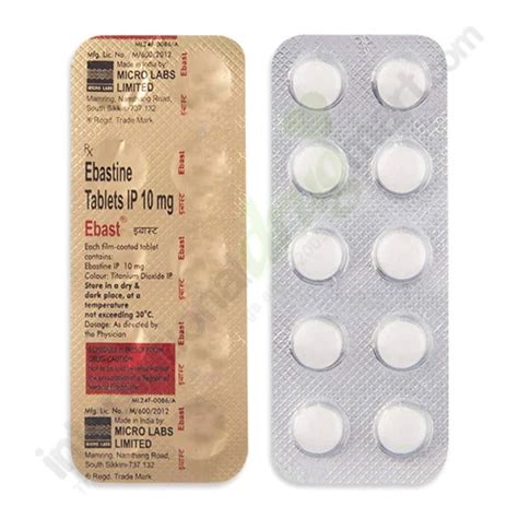 Buy Ebastine 10mg Tablets Online At Discounted Price IDM