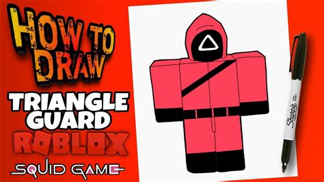 How To Draw Squid Game Guard Roblox Step By Step Como Dibujar Al Guardia El Juego Del