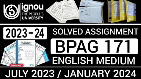 Bpag Solved Assignment In English Bpag Solved