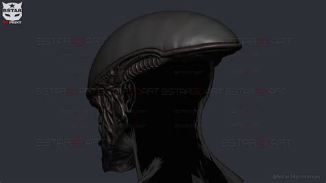 Alien Xenomorph Mask Cosplay 3d Model 3d Printable Cgtrader