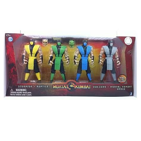 Mortal Kombat Classic 6 Inch Retro Ninja 4 Pack Figures