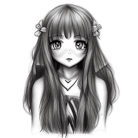 Cute Adorable Anime Girl Graphic · Creative Fabrica