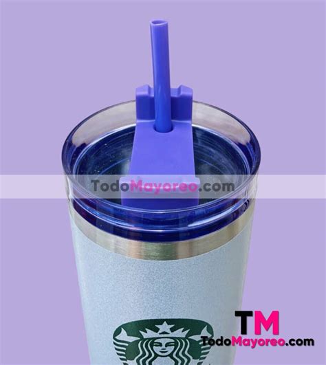 Termo Vaso Starbucks 800ml Morado Accesorios De Mayoreo A3595