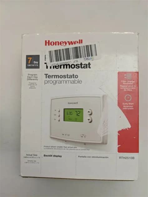 Honeywell 7 Day Programmable Thermostat Rth2510b Eur 2166 Picclick Fr