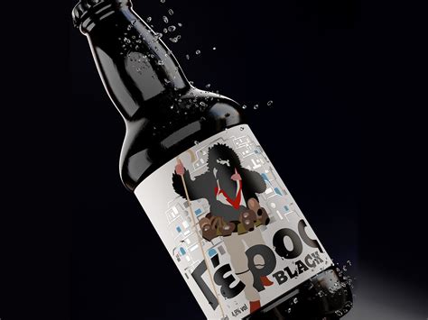 Beer bottle label design by RoninStrider on Dribbble