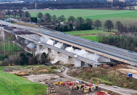 Wegen Brückensprengung A1 wird Ende Januar voll gesperrt