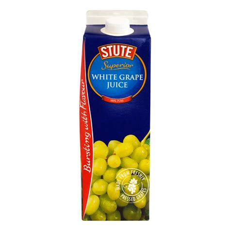 100% Pure White Grape Juice - Freshly Pressed - Stute Foods