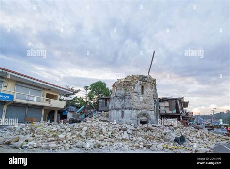 Church Damage Due To Earthquake In Bohol Philippines Stock Photo Alamy