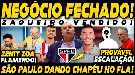 NEGÓCIO FECHADO SÃO PAULO DANDO CHAPÉU NO FLA ZENIT ZOA FLAMENGO POR