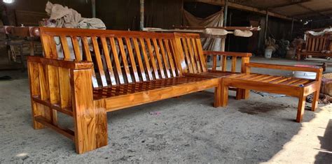 Seater Teak Wood Wooden Sofa Set At Rs Piece In Madurai Id