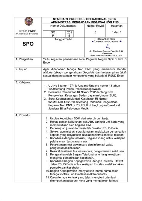 Pdf Sop Penerimaan Akreditasi Dokumen Tips