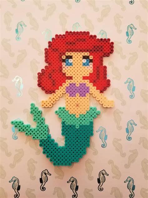 Mermaid Ariel Perler Beads By Perlerhime On Deviantart Perler Crafts