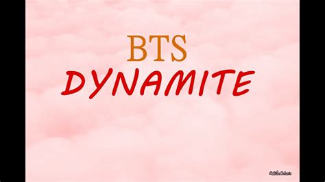 Bts 방탄소년단 Dynamite Lyrics Youtube