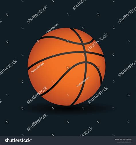 Basketball Ball Vector Emoji Illustration 3d Stock Vector (Royalty Free ...