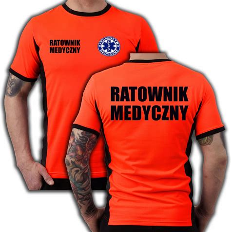 Koszulka Bawełniana Tshirt Fluo Ratownik Medyczny Ceny i opinie