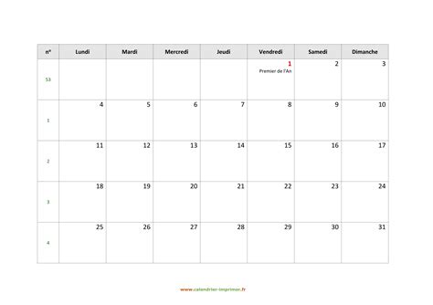 Calendrier Imprimer Gratuit