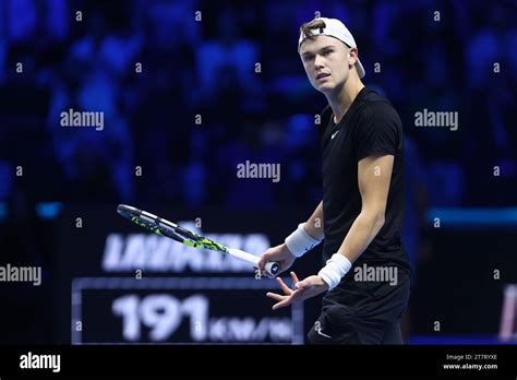 Holger Rune Of Denmark Looks Dejected During The Round Robin Singles