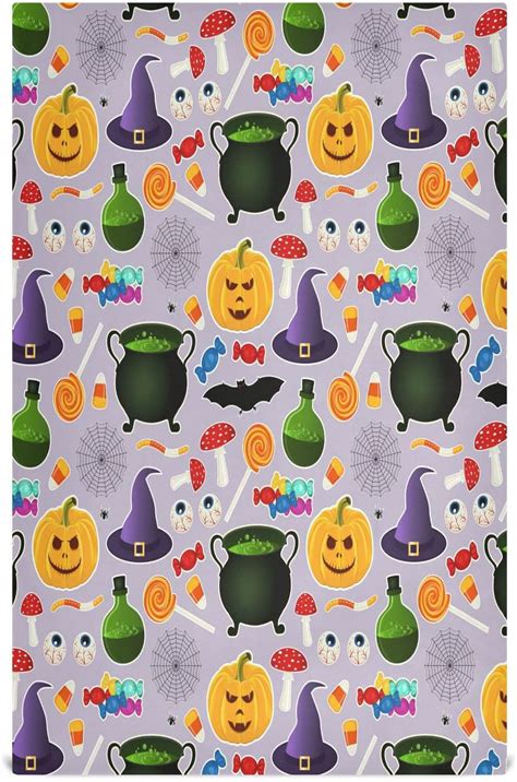 Witch Hat And Magic Potion Kitchen Dish Towel Set Drying Kitchen Towels