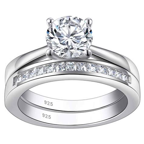 925 Silver Wedding New Cz Pear Cut Full Band Ring In Sterling Silver