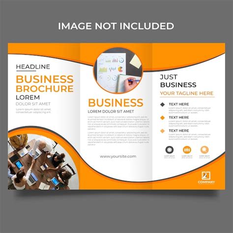 Premium Vector Trifold Business Brochure Template