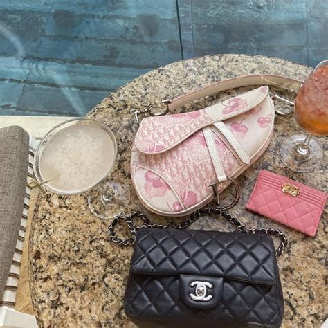 Chanel Bags Chanel Card Holder Pink Wallet Small Leather Good