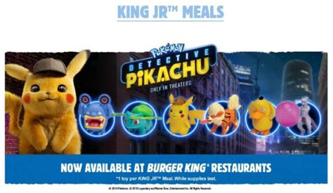 Pokemon Detective Pikachu Toys Now Available At Burger King