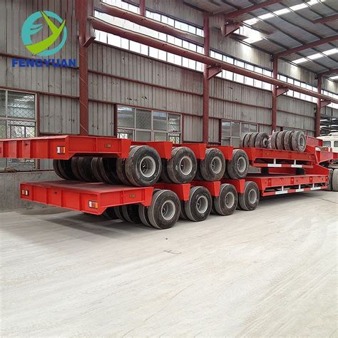 Fengyuan Heavy Duty Loader Cargo Transport Lowbed Semi Trailer China