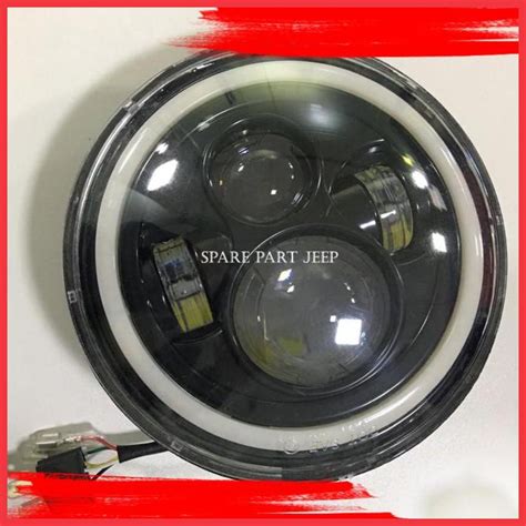 Jual SPJ Headlamp Lampu Besar LED 7 Inch Jeep Wrangler Rubicon JK