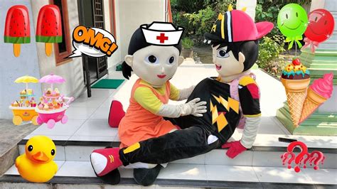 Drama Badut Lucu Boboiboy Sakit Perut Pulang Sekolah Di Tolong Squid