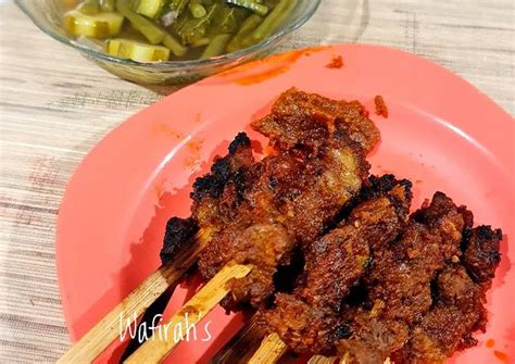 Resep Sate Sapi Bumbu Rujak Sayur Asem Oleh Rika Rayung Cookpad