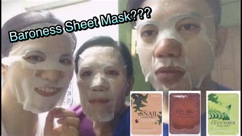 Baroness Mask Sheet Reviews Youtube