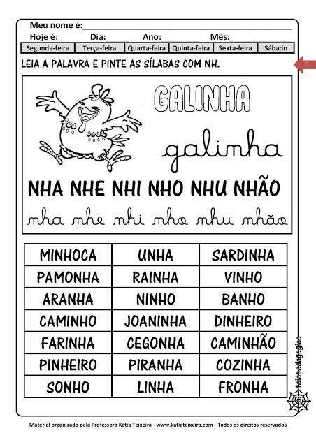 Atividades Com Nha Nhe Nhi Nho Nhu 1 Ano - Ortografia palavras com nha nhe nhi nho nhu – Artofit