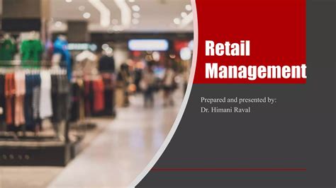 Retail Management Ppt