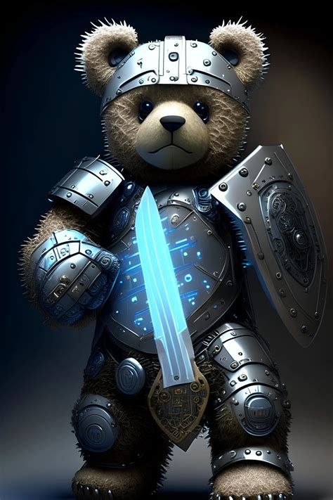 Cybernetic Teddy Bear Warmade Shiel Gallery Stablecog