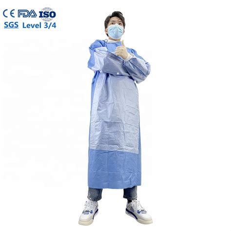 New Arrival Astm F1671 Gown Coverall Ce Iso13485 2016 Disposable Lab