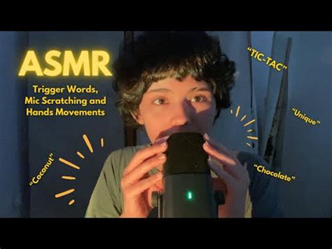 Asmr Repeating Trigger Words Mic Scratching And Hand Movements