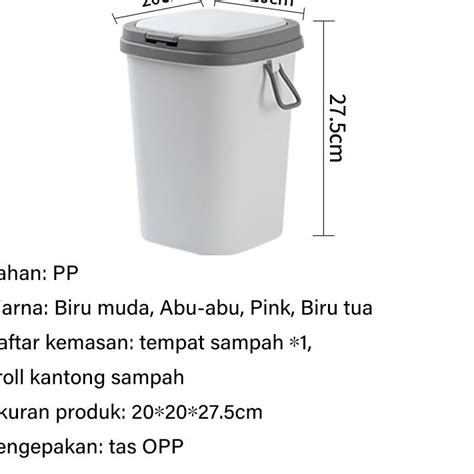 Jual Sudah READY Tempat Sampah Plastik Dengan Tutup Tong Sampah