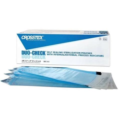 Sachet de Stérilisation Crosstex Duo Check x200