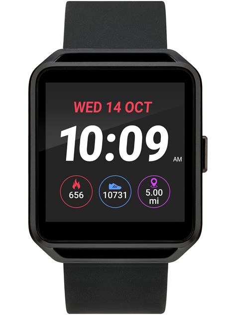 Iconnect By Timex Classic Square Smartwatch With Heart Rate And Two Way