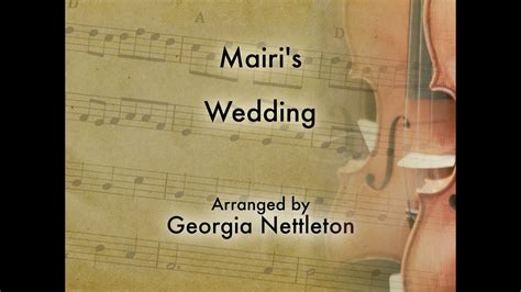 Mairi S Wedding Harmony Parts String Arrangement Instrumental