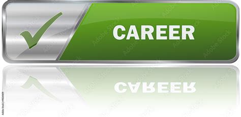 Career Realistic Modern Glossy 3d Vector Eps Banner In Green With