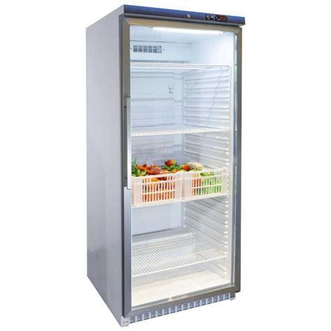 Armoire R Frig R E Inox Verticale Professionelle Litres Avec Porte